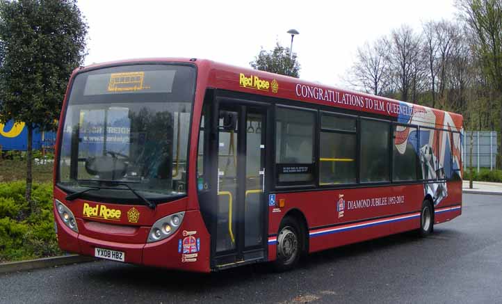 Red Rose ADL Enviro200 Diamond Jubilee bus YX08HBZ